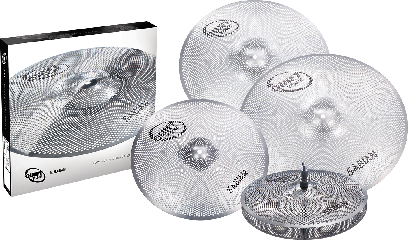 SABIAN Quiet Tone Practice Cymbals Set Qtpc504