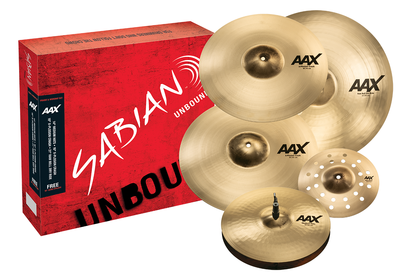 SABIAN AAX Praise AND Worship Pack Brilliant Finish