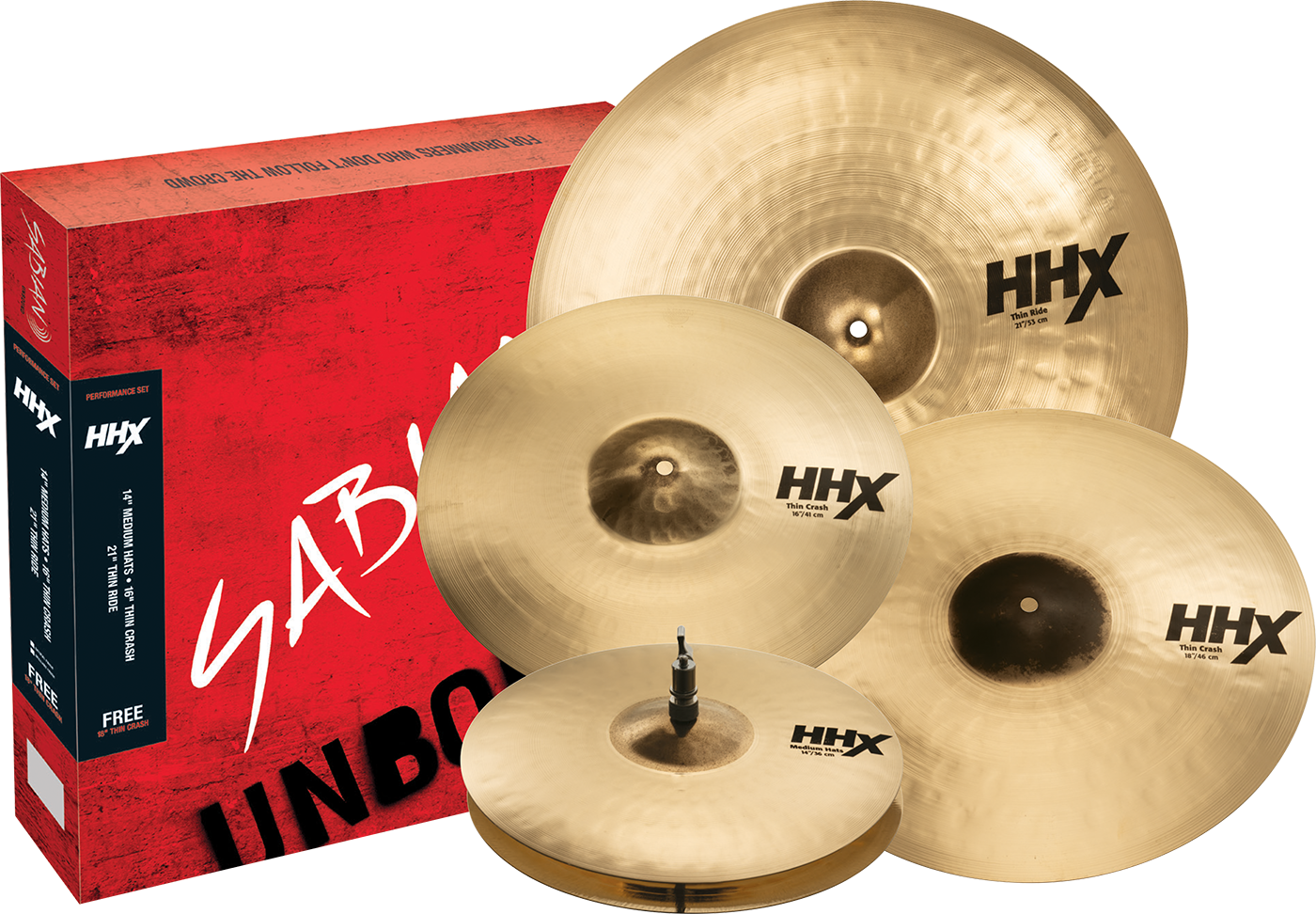 SABIAN HHX Performance Set Brilliant Finish