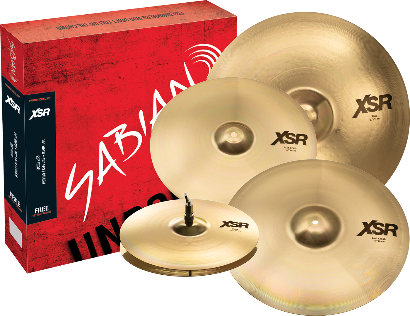 SABIAN XSR Performance Set w/Free 18"