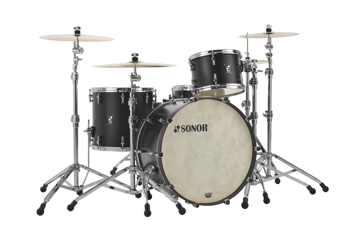 SONOR SQ1 24" 3-PC SHELL PACK-GT BLACK