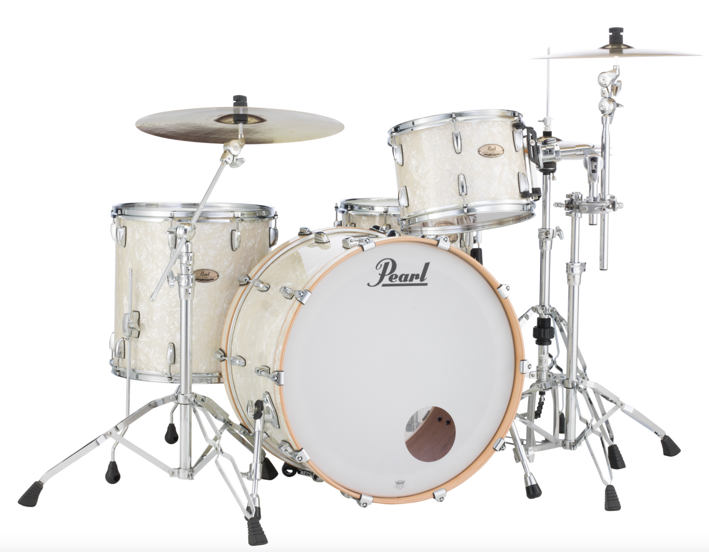 Pearl Session Studio Select 3-piece Shell Pack - 24" Bass Drum NICOTINE WHITE MARINE PEARL