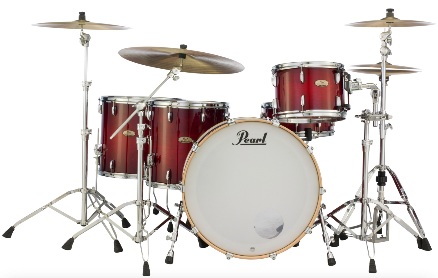 Pearl Session Studio Select 3-piece Shell Pack - 24" Bass Drum ANTIQUE CRIMSON BURST