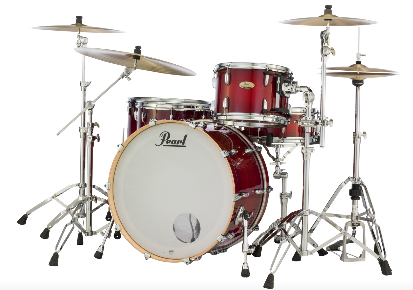Pearl Session Studio Select 3-piece Shell Pack - 24" Bass Drum ANTIQUE CRIMSON BURST