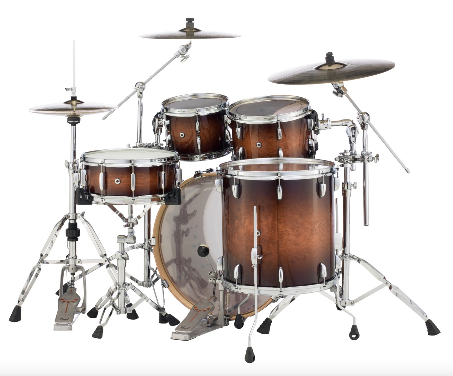 Pearl Session Studio Select 4-piece Shell Pack - 22" Bass Drum GLOSS BARNWOOD BROWN