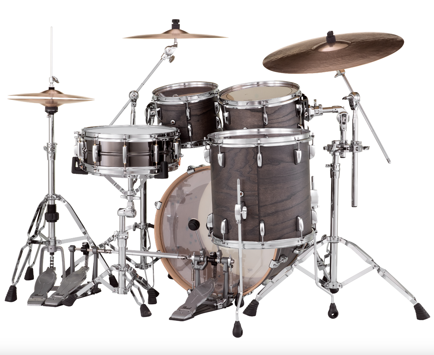 Pearl Session Studio Select 4-piece Shell Pack - 20" Bass Drum BLACK SATIN ASH