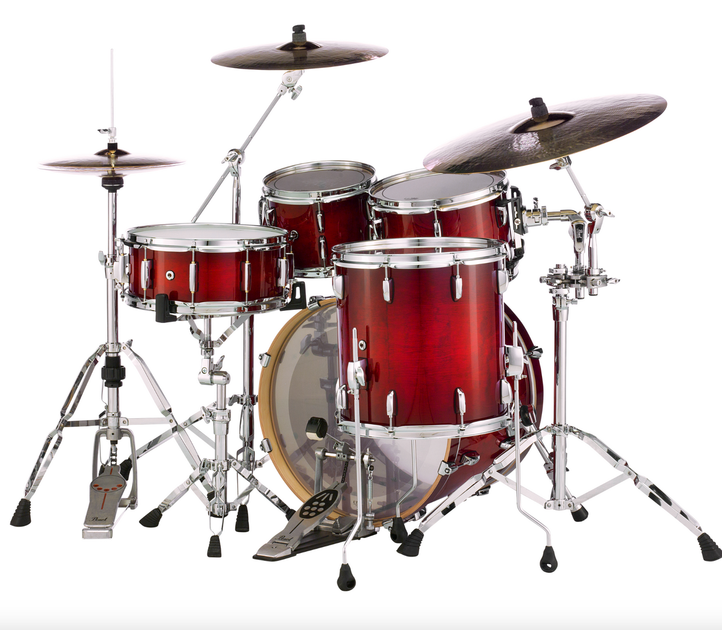 Pearl Session Studio Select 4-piece Shell Pack - 20" Bass Drum ANTIQUE CRIMSON BURST