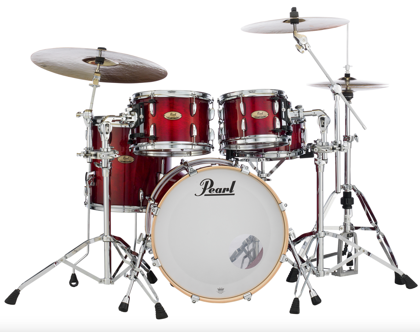 Pearl Session Studio Select 4-piece Shell Pack - 20" Bass Drum ANTIQUE CRIMSON BURST