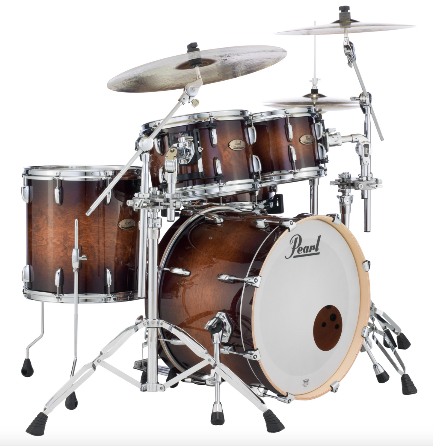 Pearl Session Studio Select 4-piece Shell Pack - 20" Bass Drum GLOSS BARNWOOD BROWN