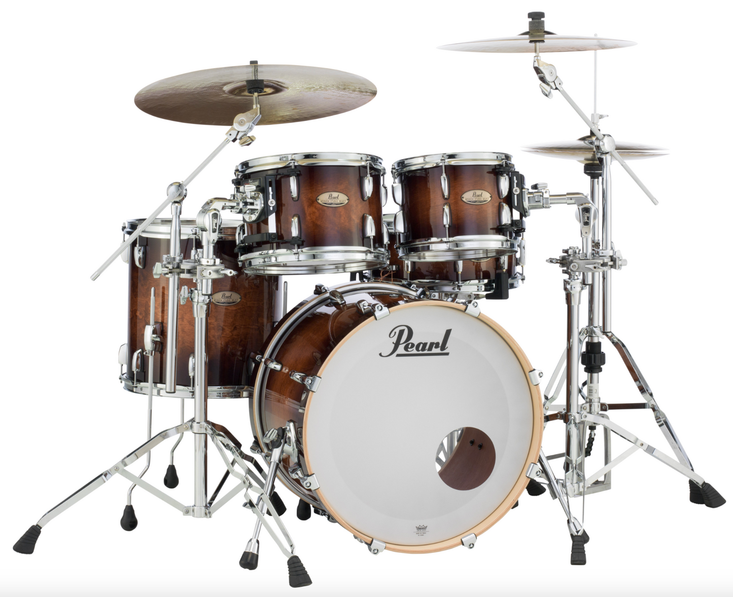 Pearl Session Studio Select 4-piece Shell Pack - 20" Bass Drum GLOSS BARNWOOD BROWN