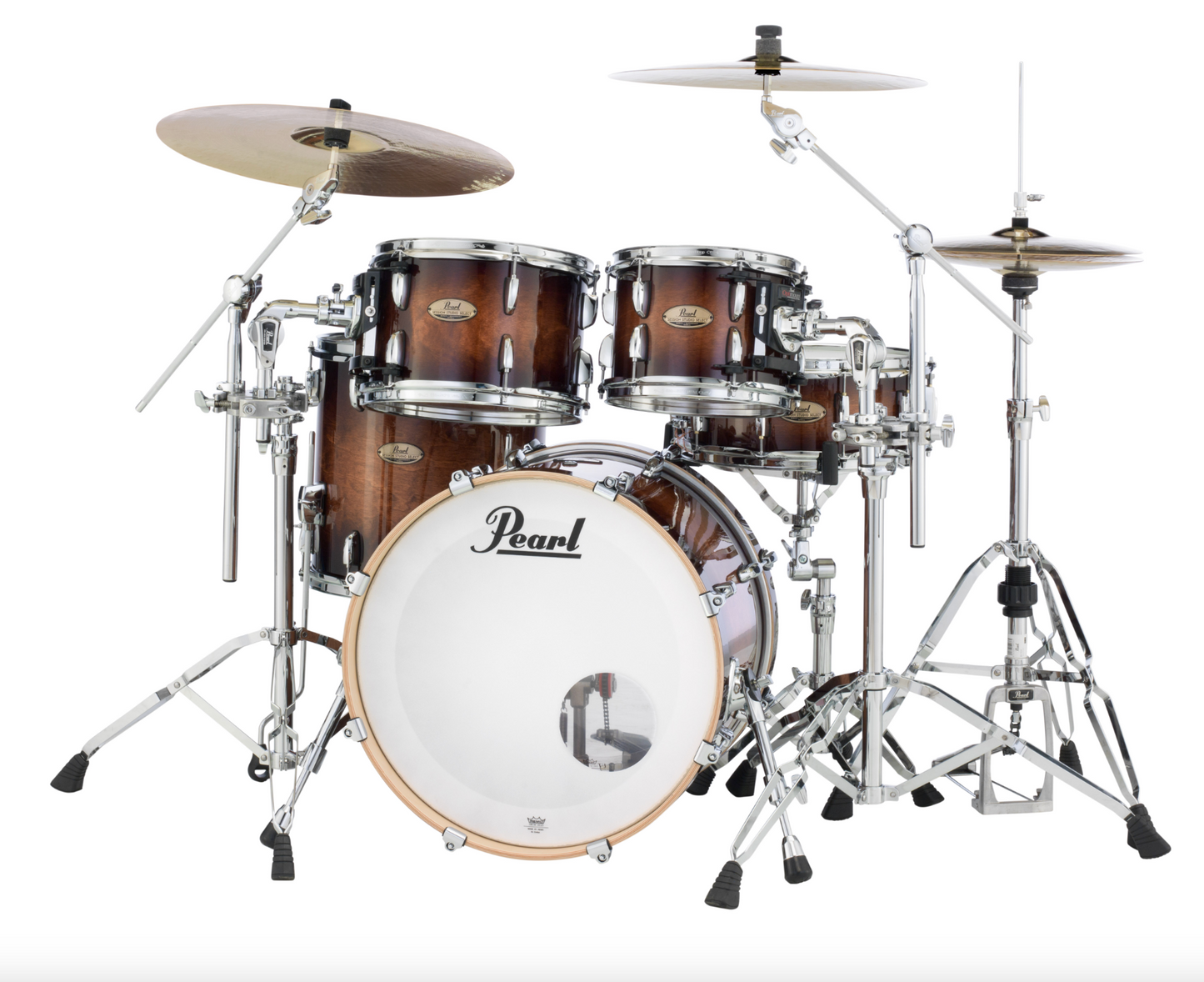 Pearl Session Studio Select 4-piece Shell Pack - 20" Bass Drum GLOSS BARNWOOD BROWN