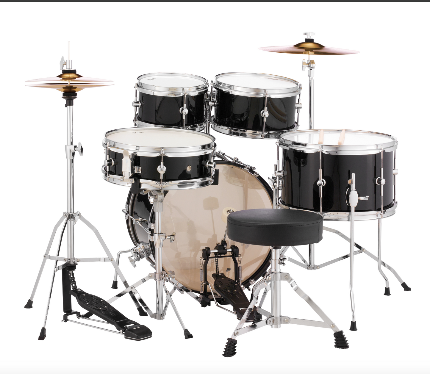 Pearl Roadshow Jr. 5-Piece Shell Pack - 16' Bass Drum JET BLACK
