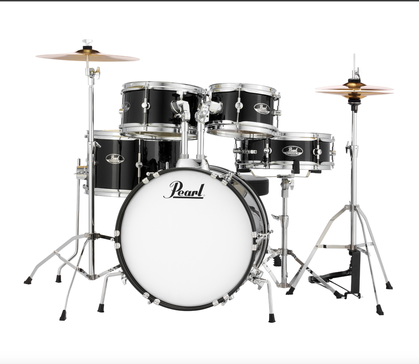 Pearl Roadshow Jr. 5-Piece Shell Pack - 16' Bass Drum JET BLACK