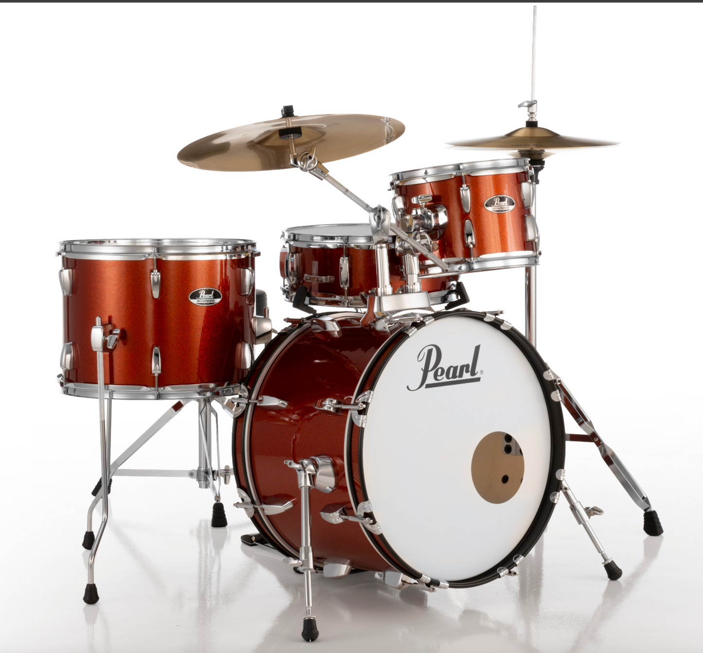 Pearl Roadshow 4-Piece Shell Pack - 18" Bass Drum BURNT ORANGE SPARKLE