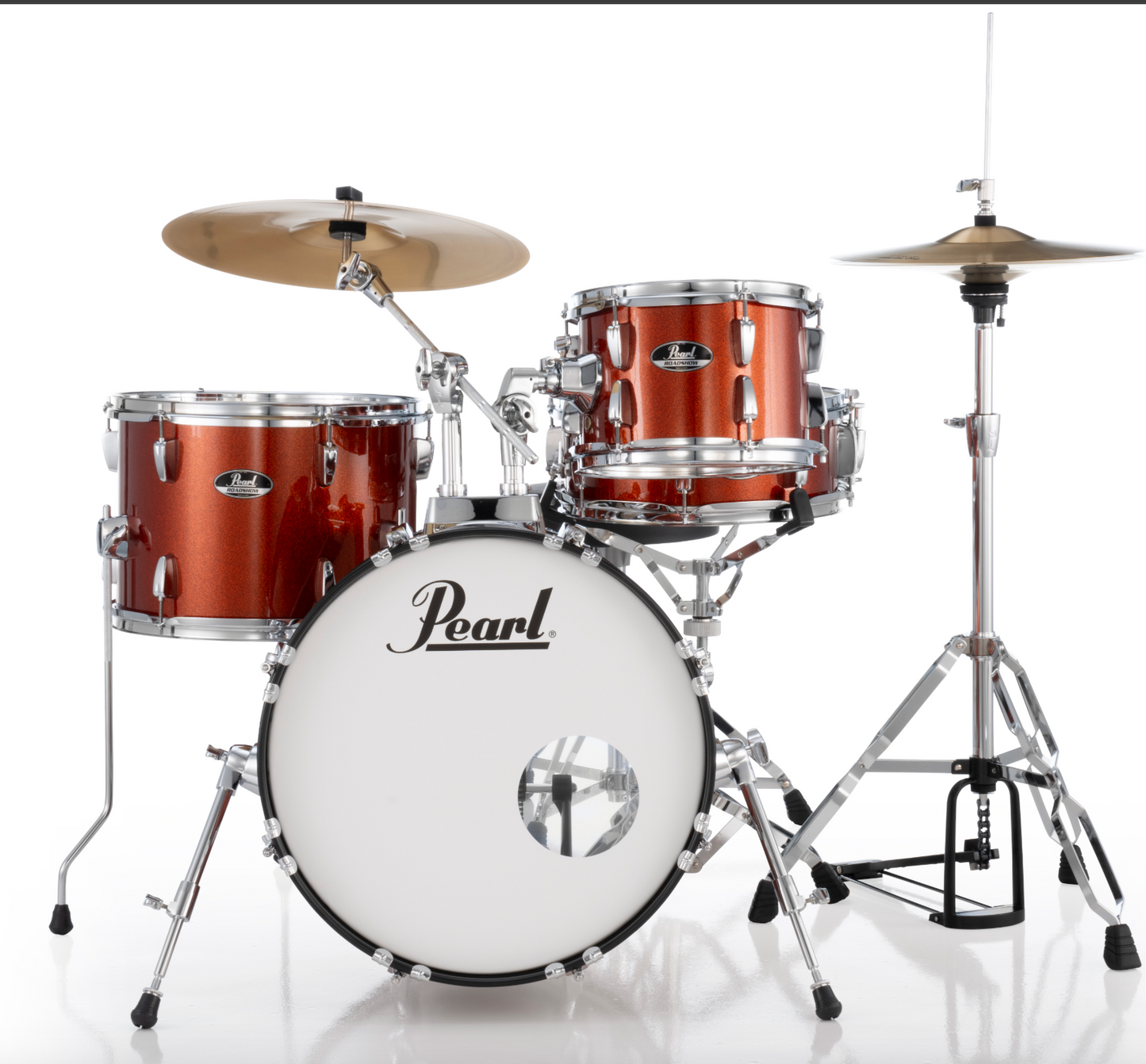 Pearl Roadshow 4-Piece Shell Pack - 18" Bass Drum BURNT ORANGE SPARKLE
