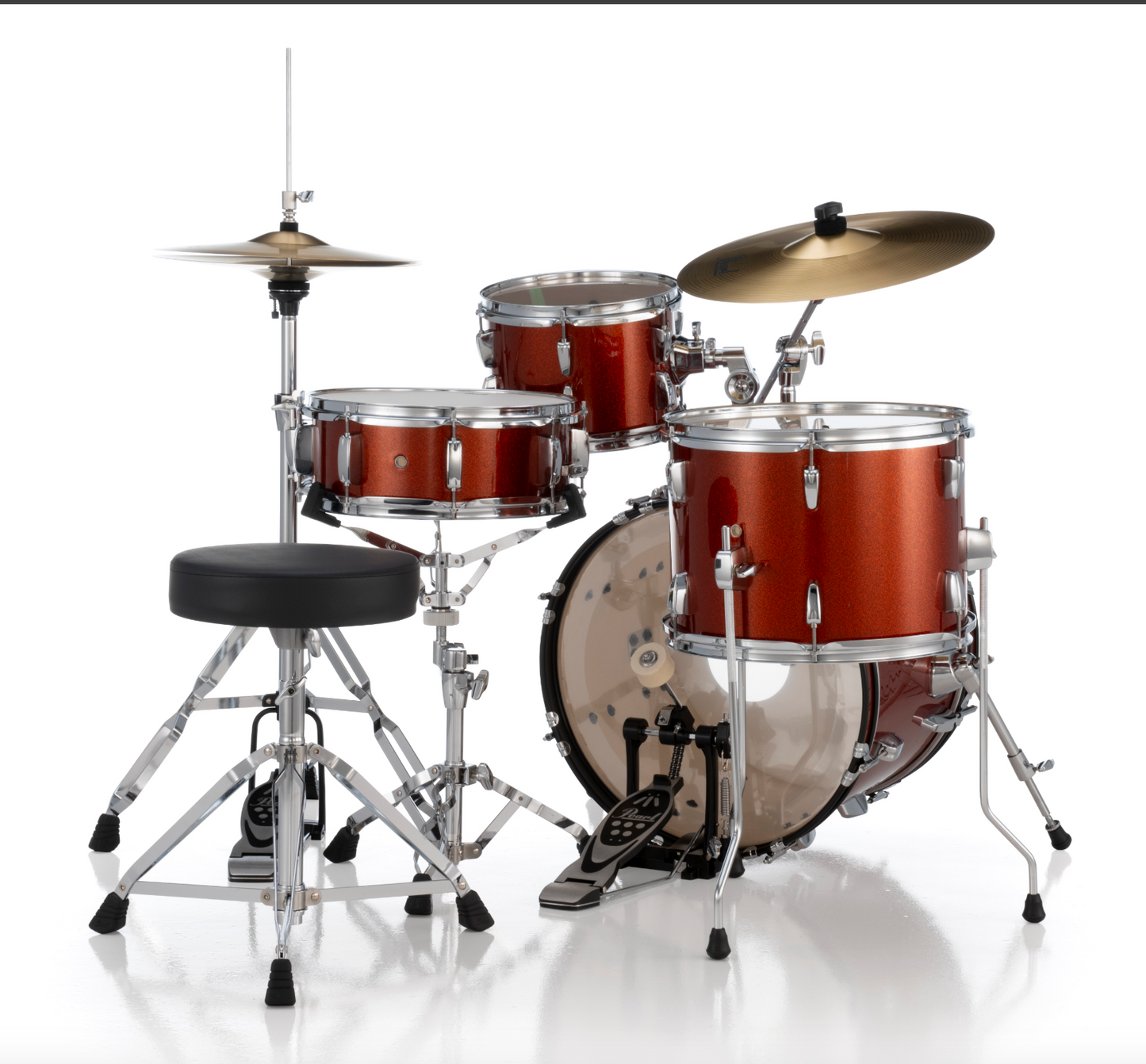 Pearl Roadshow 4-Piece Shell Pack - 18" Bass Drum BURNT ORANGE SPARKLE