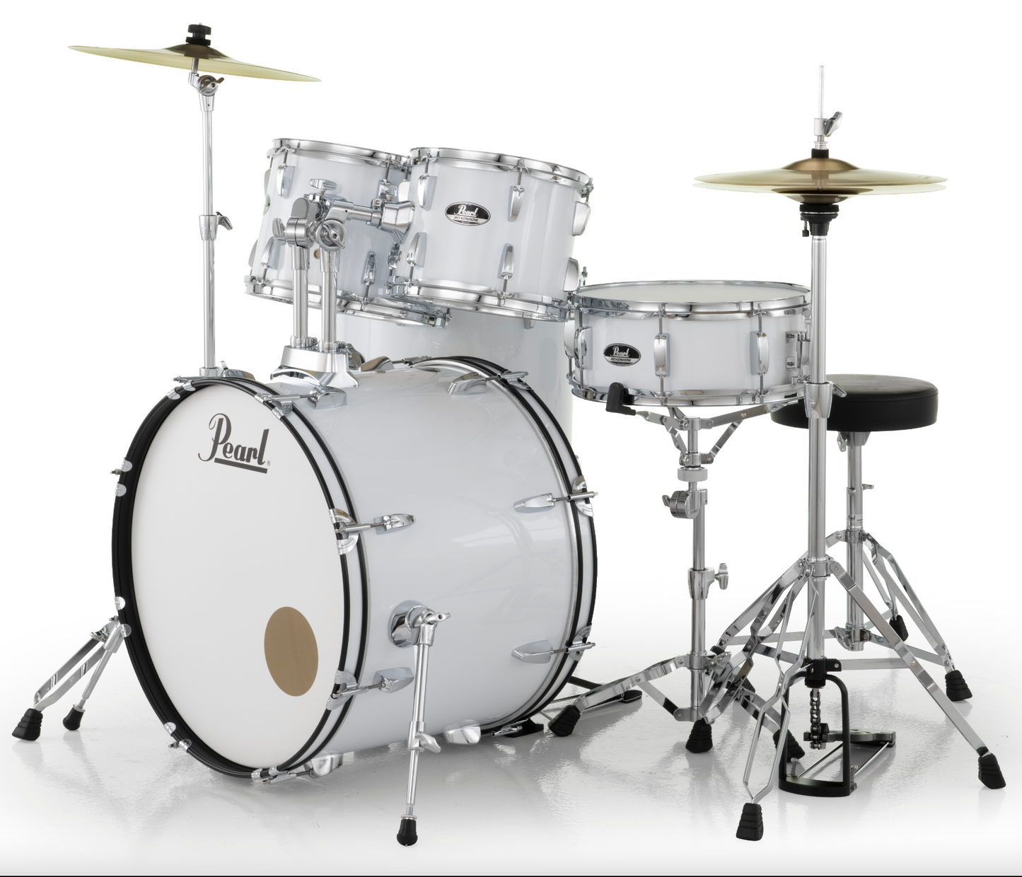 Pearl Roadshow 4-Piece Shell Pack - 18" Bass Drum PURE WHITE