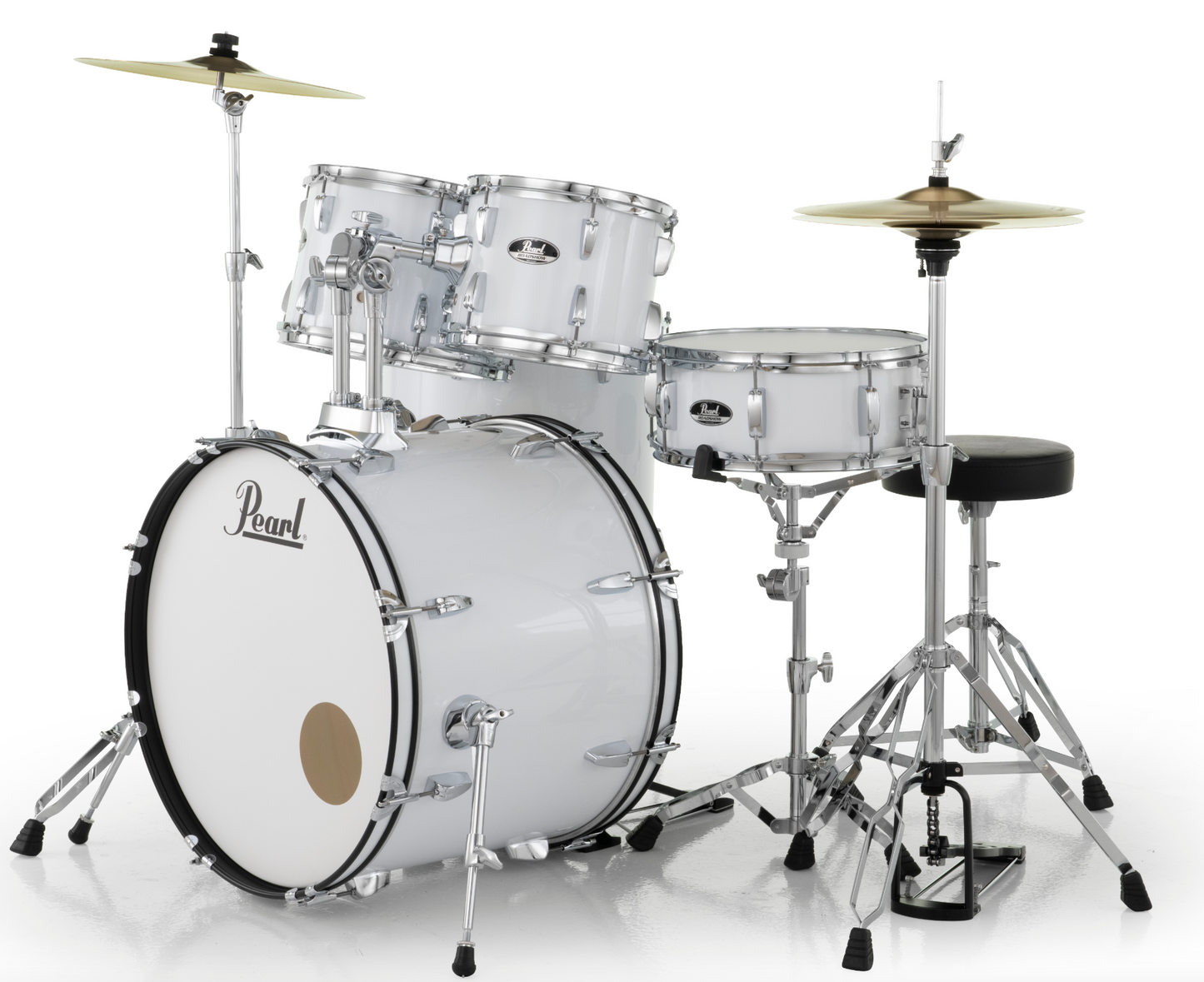 Pearl Roadshow 5-Piece Shell Pack - 22" Bass Drum & 2 Floor Toms PURE WHITE
