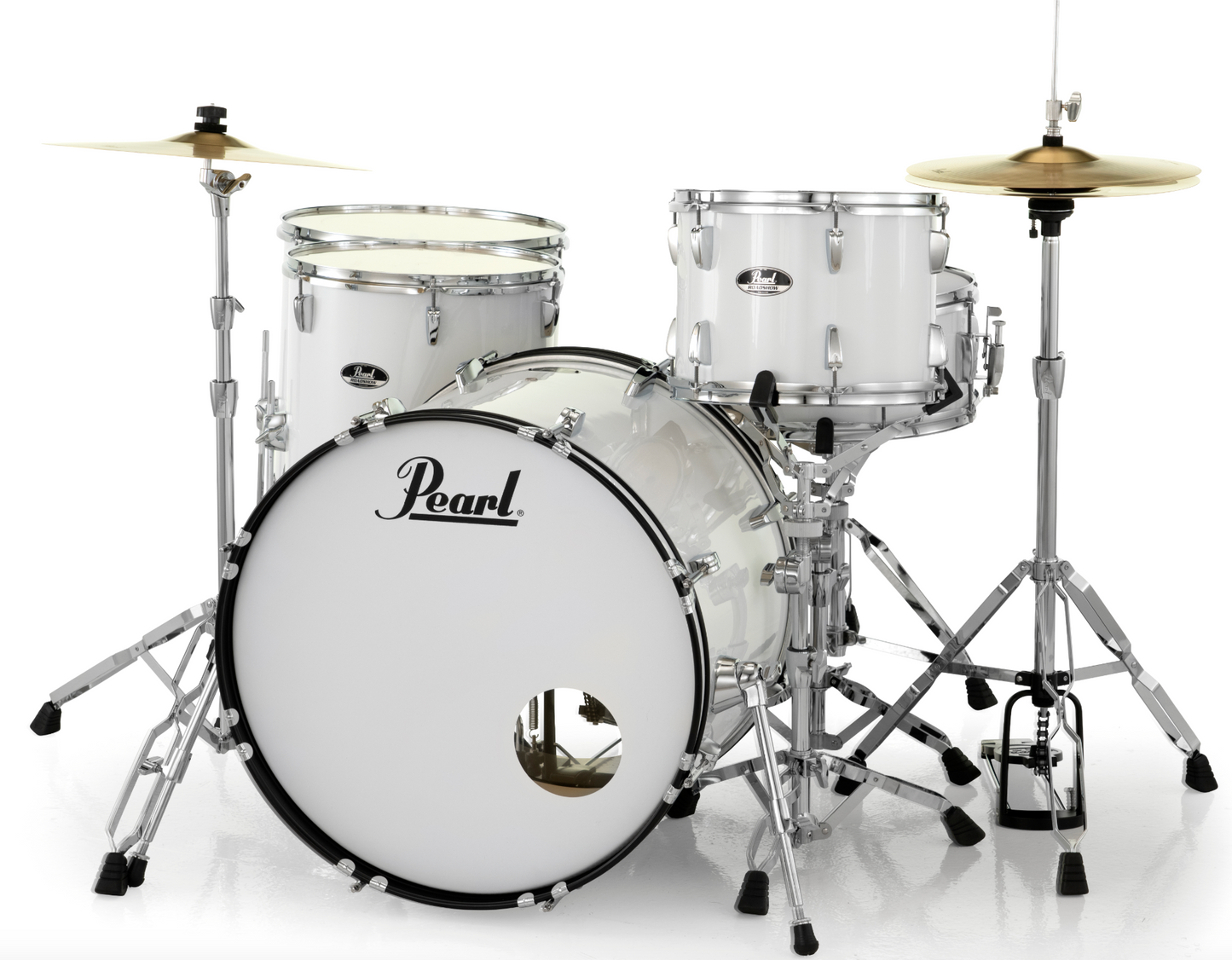 Pearl Roadshow 5-Piece Shell Pack - 22" Bass Drum & 2 Floor Toms PURE WHITE