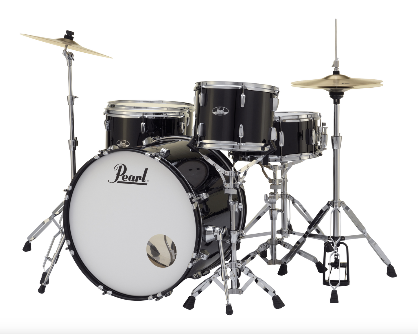 Pearl Roadshow 5-Piece Shell Pack - 22" Bass Drum & 2 Floor Toms JET BLACK