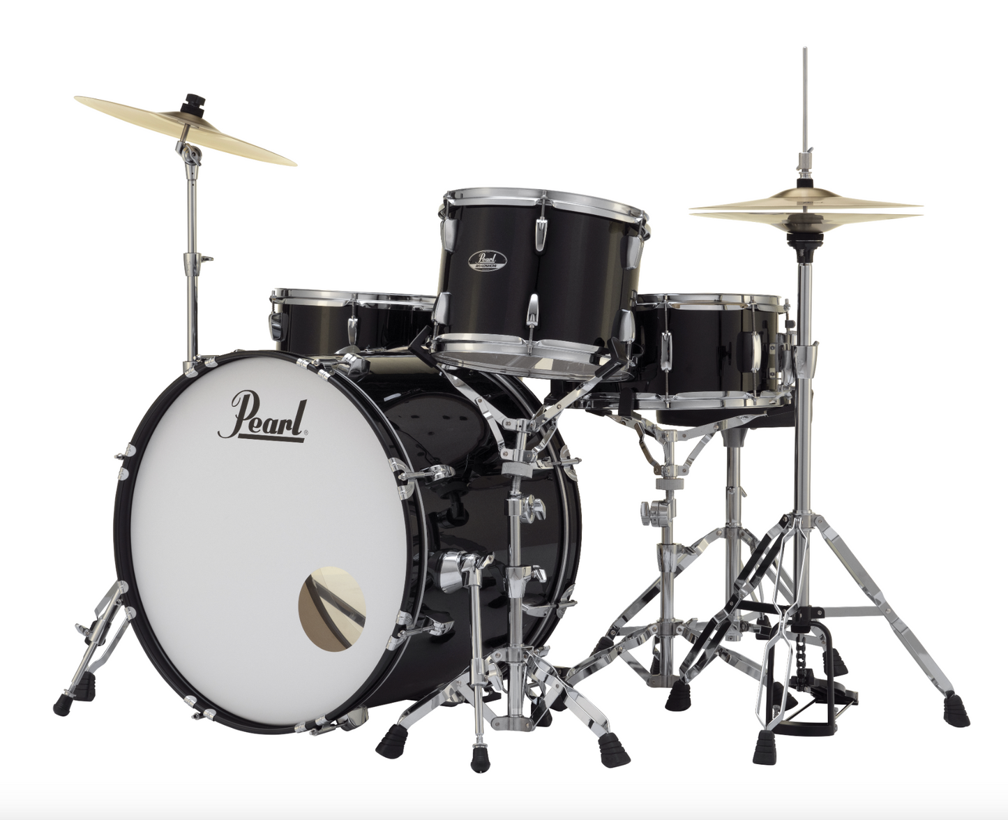 Pearl Roadshow 5-Piece Shell Pack - 22" Bass Drum & 2 Floor Toms JET BLACK