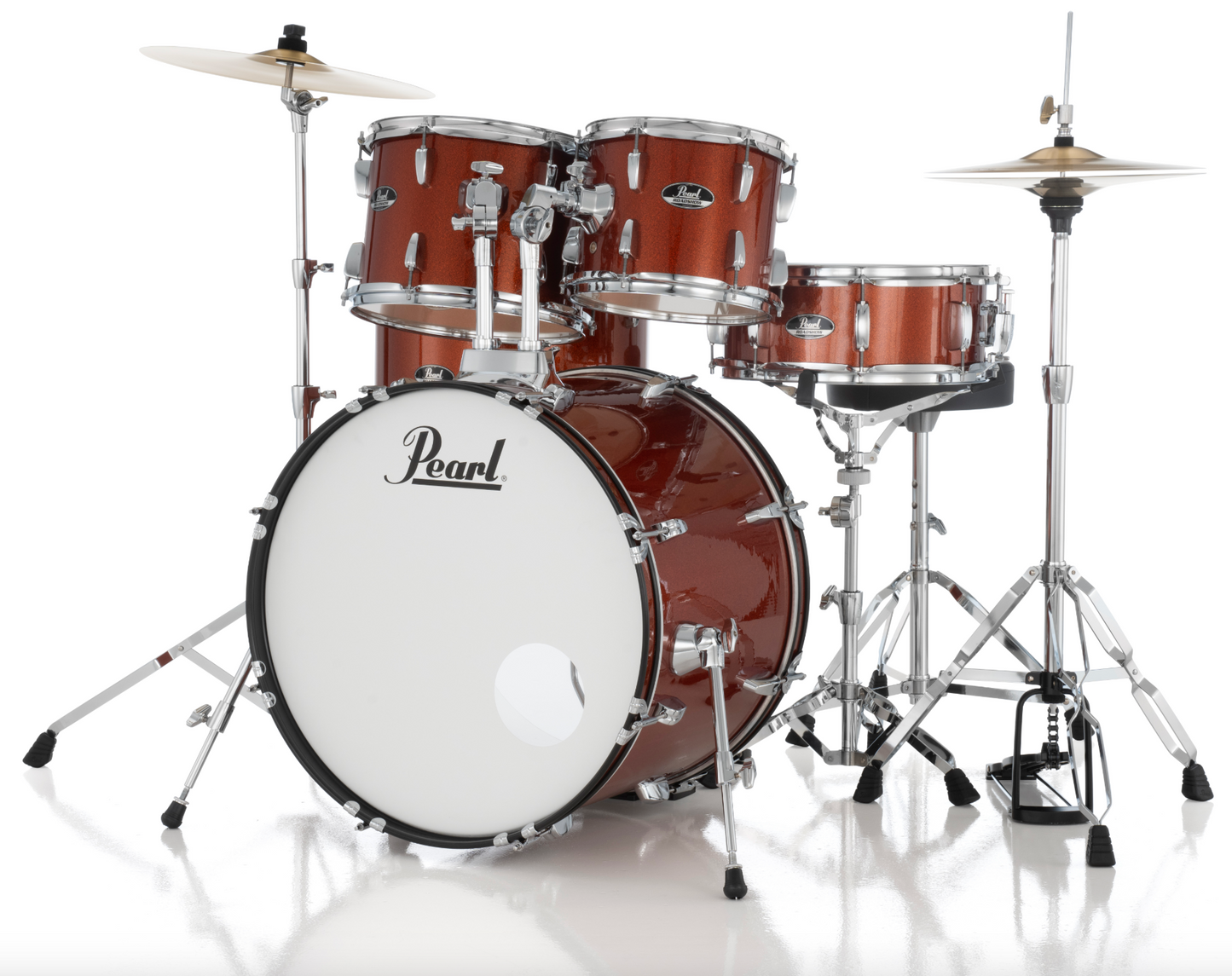 Pearl Roadshow 5-Piece Shell Pack - 22" Bass Drum BURNT ORANGE SPARKLE