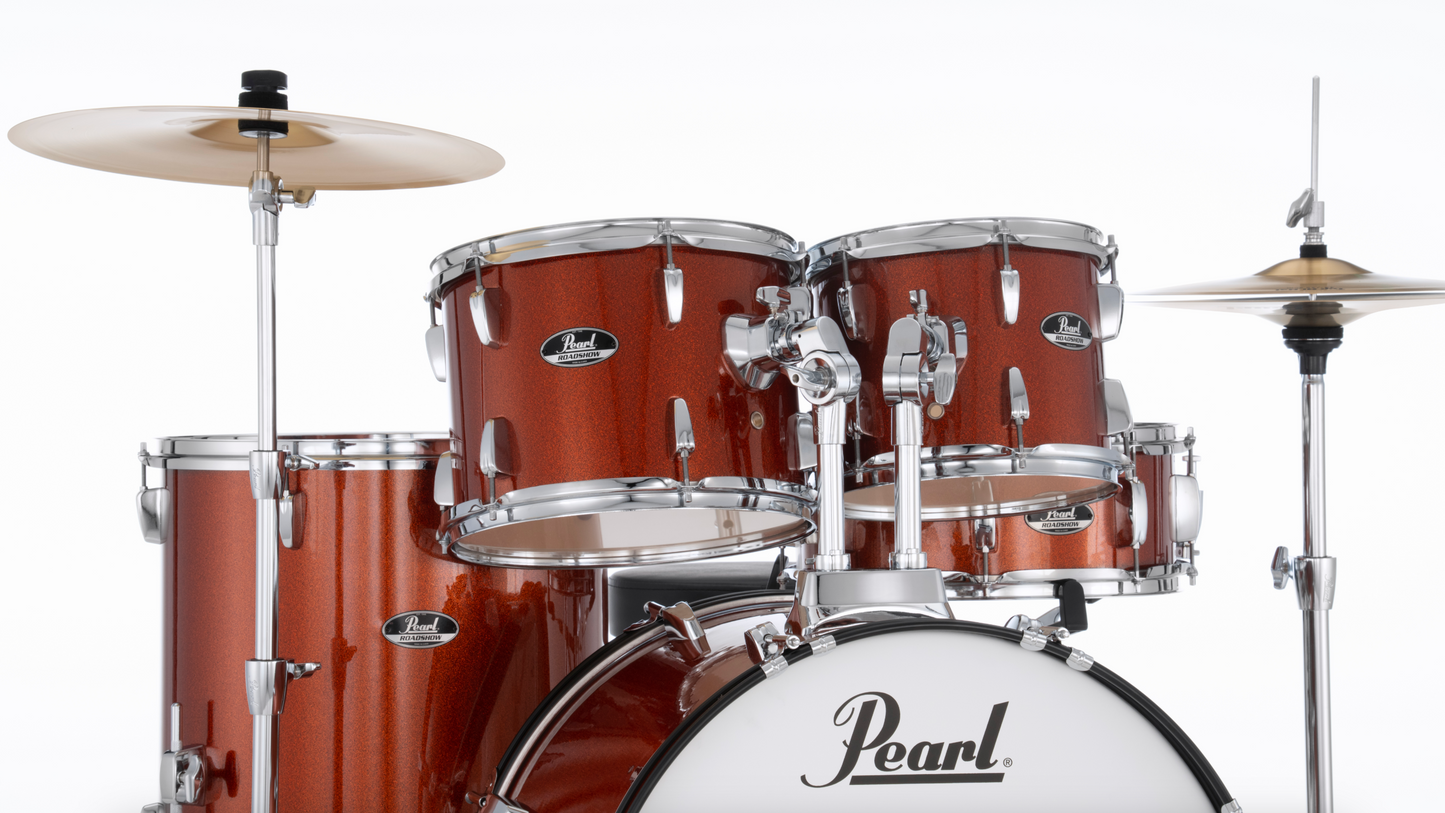 Pearl Roadshow 5-Piece Shell Pack - 22" Bass Drum BURNT ORANGE SPARKLE