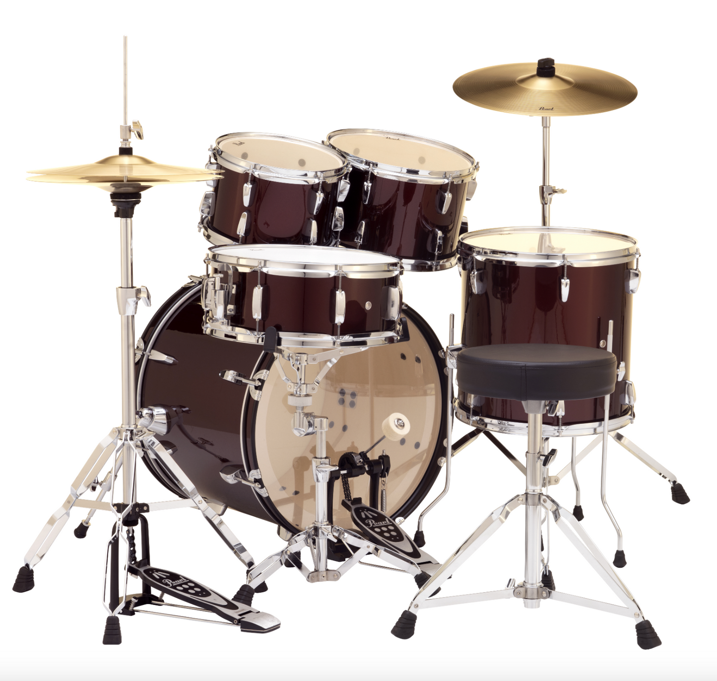 Pearl Roadshow 5-Piece Shell Pack - 20" Bass Drum RED WINE