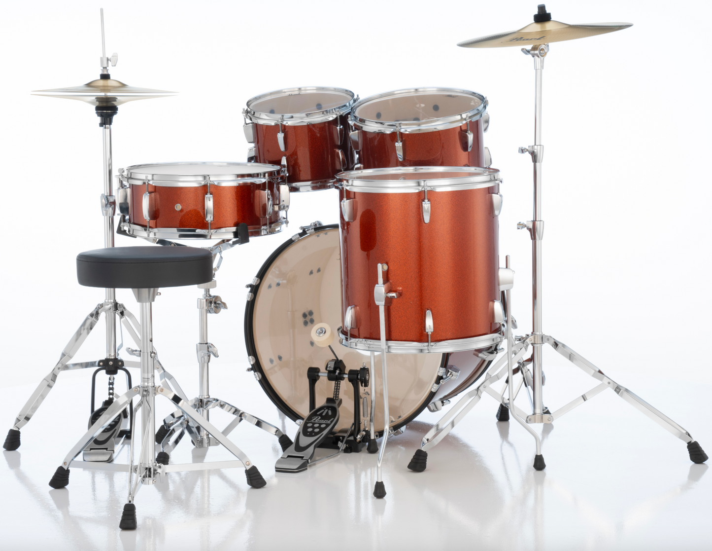 Pearl Roadshow 5-Piece Shell Pack - 20" Bass Drum BURNT ORANGE SPARKLE