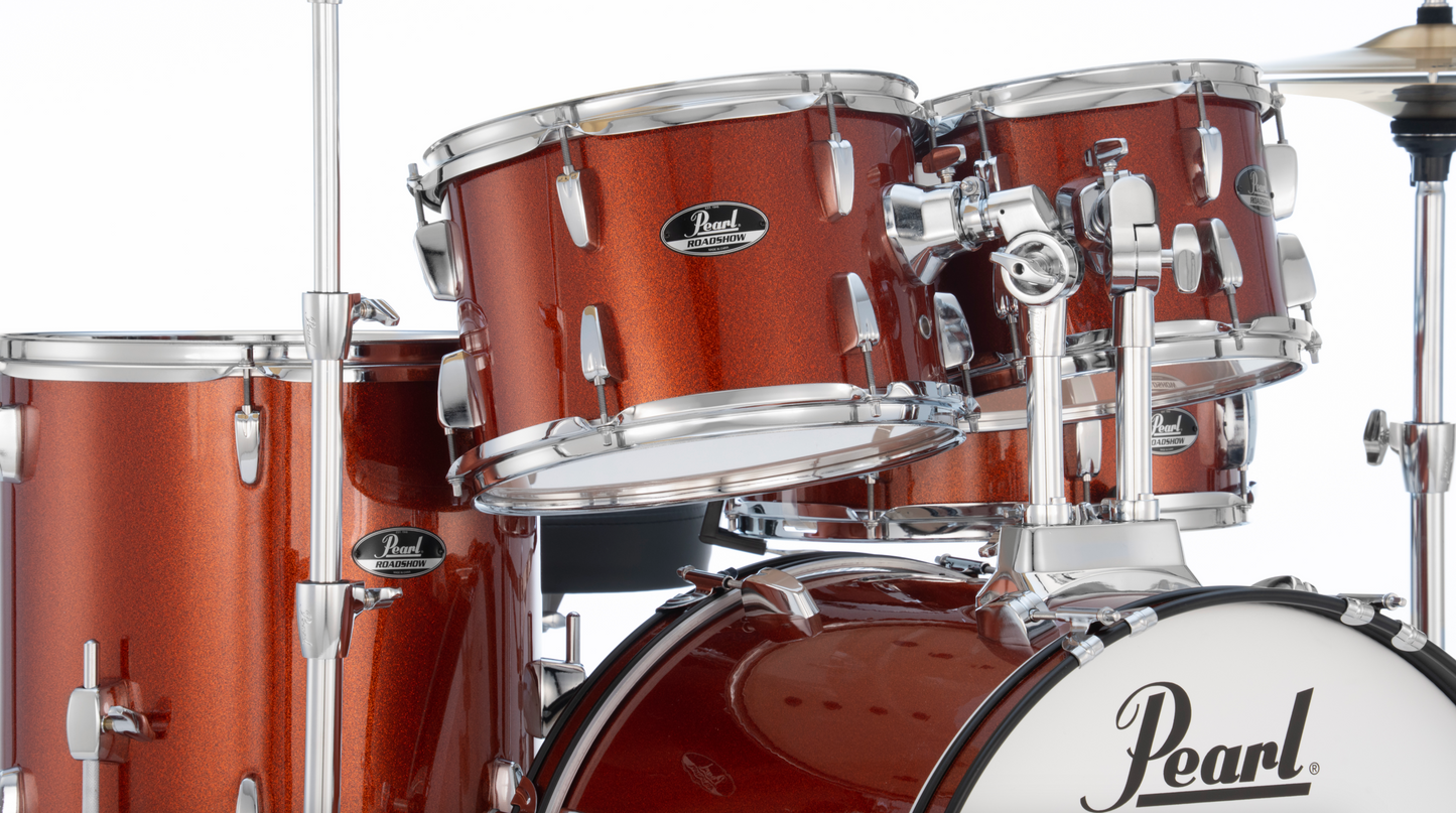 Pearl Roadshow 5-Piece Shell Pack - 20" Bass Drum BURNT ORANGE SPARKLE
