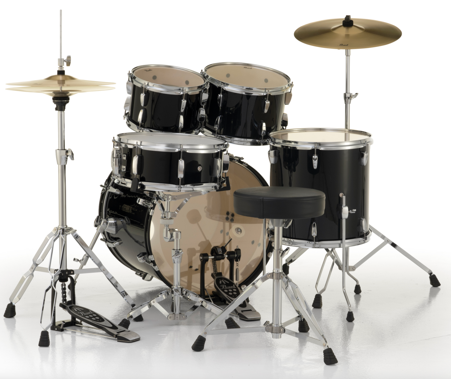 Pearl Roadshow 5-Piece Shell Pack - 20" Bass Drum JET BLACK