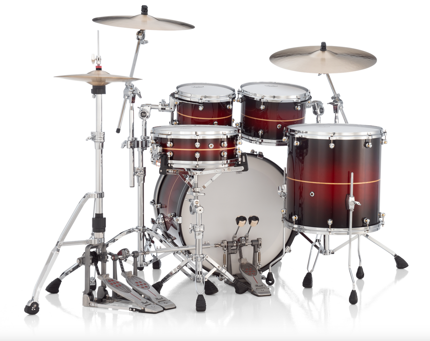 Pearl Reference One 4 Piece Shell Pack "XSP" - 22" Bass Drum NATURAL BANDED REDBURST