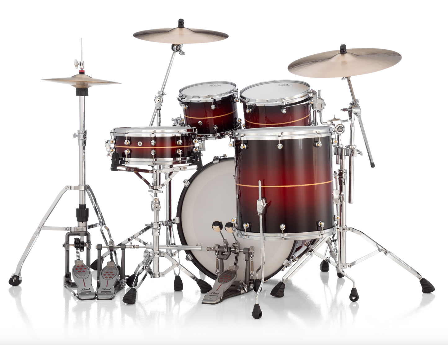 Pearl Reference One 4 Piece Shell Pack "XSP" - 22" Bass Drum NATURAL BANDED REDBURST