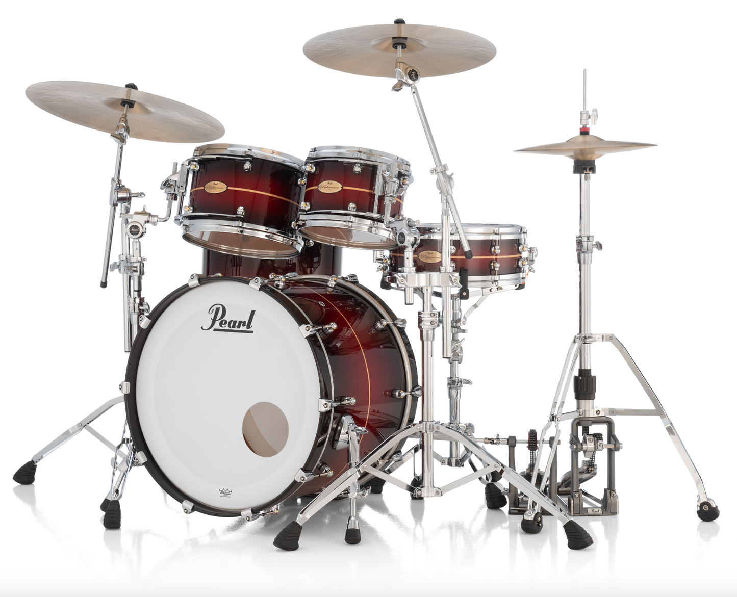 Pearl Reference One 4 Piece Shell Pack "XSP" - 22" Bass Drum NATURAL BANDED REDBURST