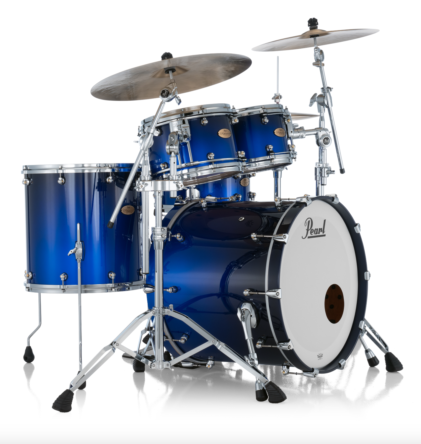 Pearl Reference One 4 Piece Shell Pack "XESP" - 22" Bass Drum KOBALT BLUE FADE METALLIC