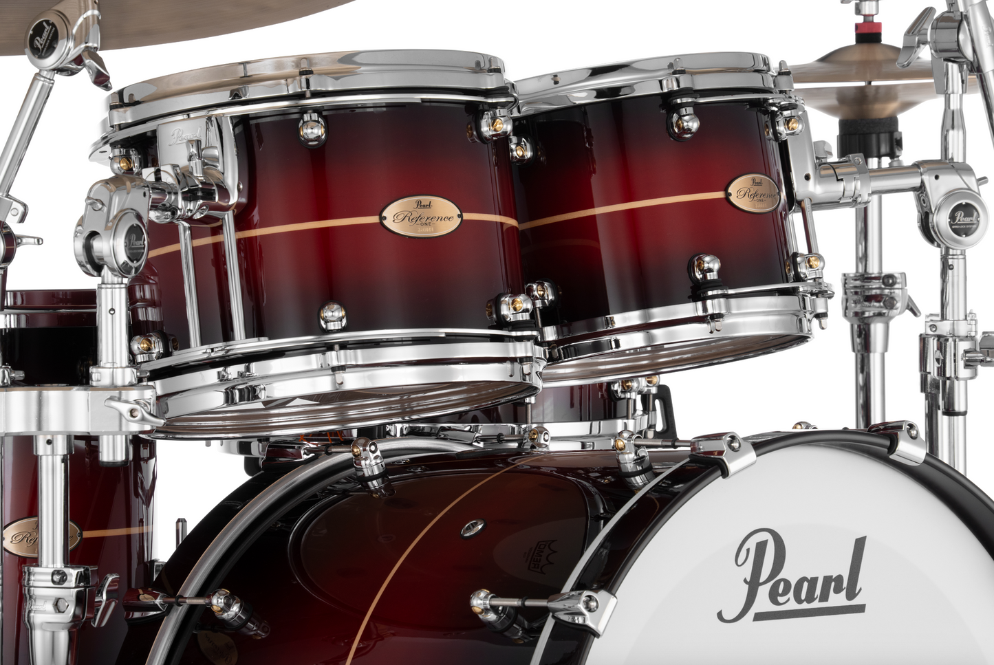Pearl Reference One 4 Piece Shell Pack "XESP" - 22" Bass Drum NATURAL BANDED REDBURST