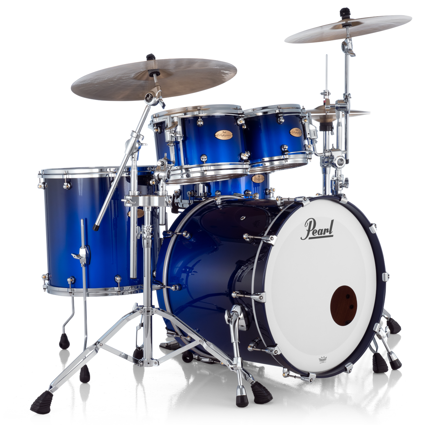 Pearl Reference One 4 Piece Shell Pack "XESP" - 22" Bass Drum KOBALT BLUE FADE METALLIC