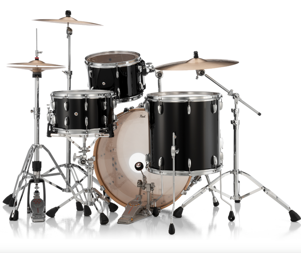 Pearl Professional Series 3 Piece Shell Pack - 24" Bass Drum PIANO BLACK
