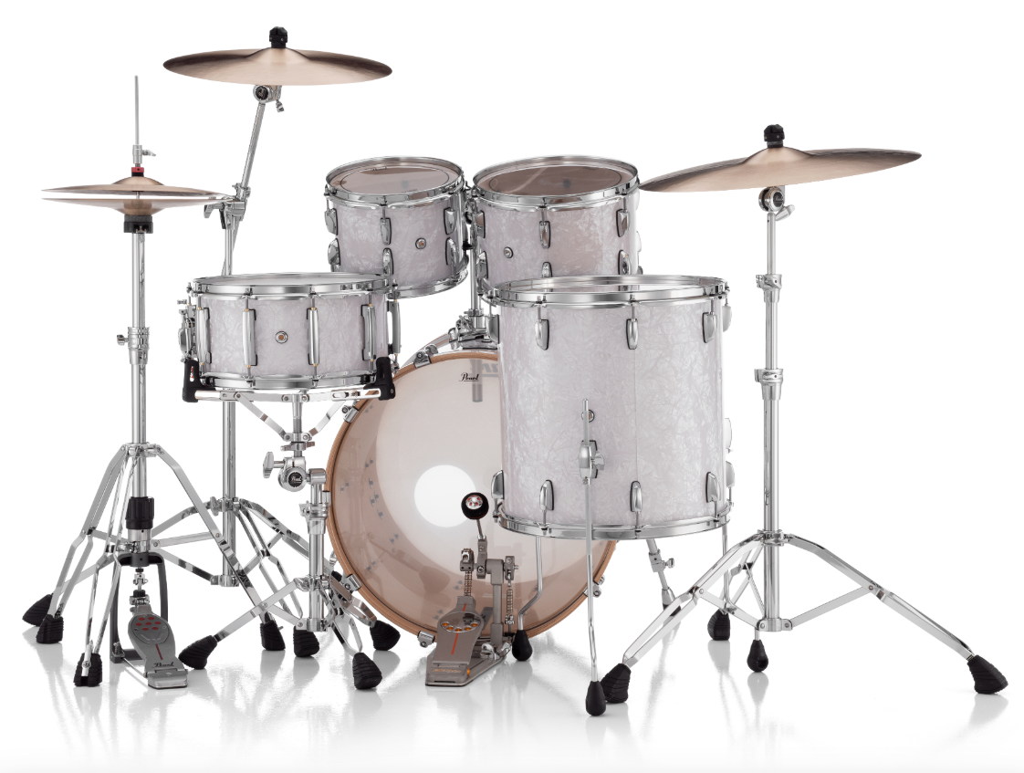 Pearl Professional Series 4 Piece Shell Pack - 22" Bass Drum WHITE MARINE PEARL