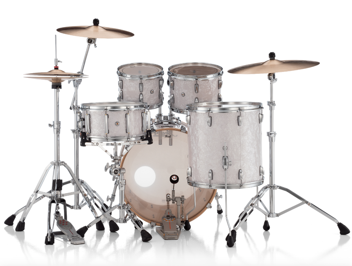 Pearl Professional Series 4 Piece Shell Pack - 22" Bass Drum WHITE MARINE PEARL