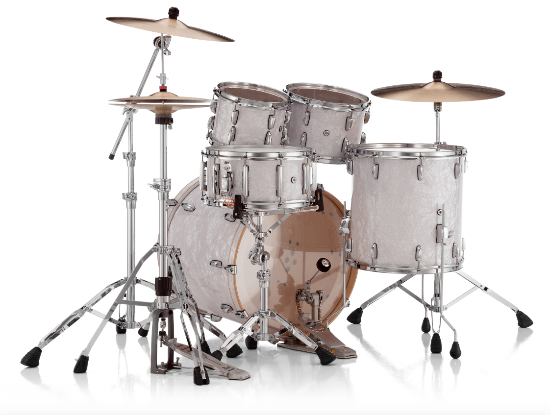 Pearl Professional Series 4 Piece Shell Pack - 22" Bass Drum WHITE MARINE PEARL