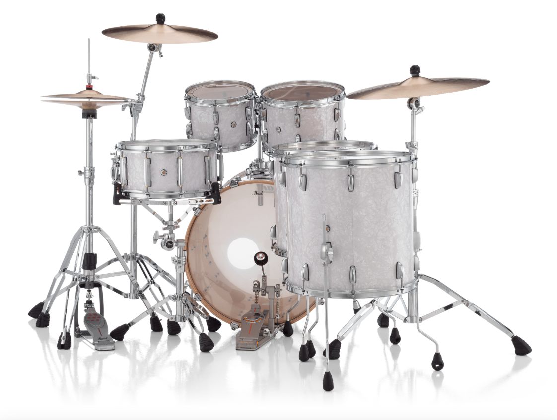 Pearl Professional Series 4 Piece Shell Pack - 22" Bass Drum WHITE MARINE PEARL
