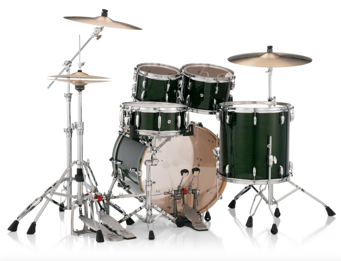 Pearl Professional Series 4 Piece Shell Pack - 22" Bass Drum EMERALD MIST