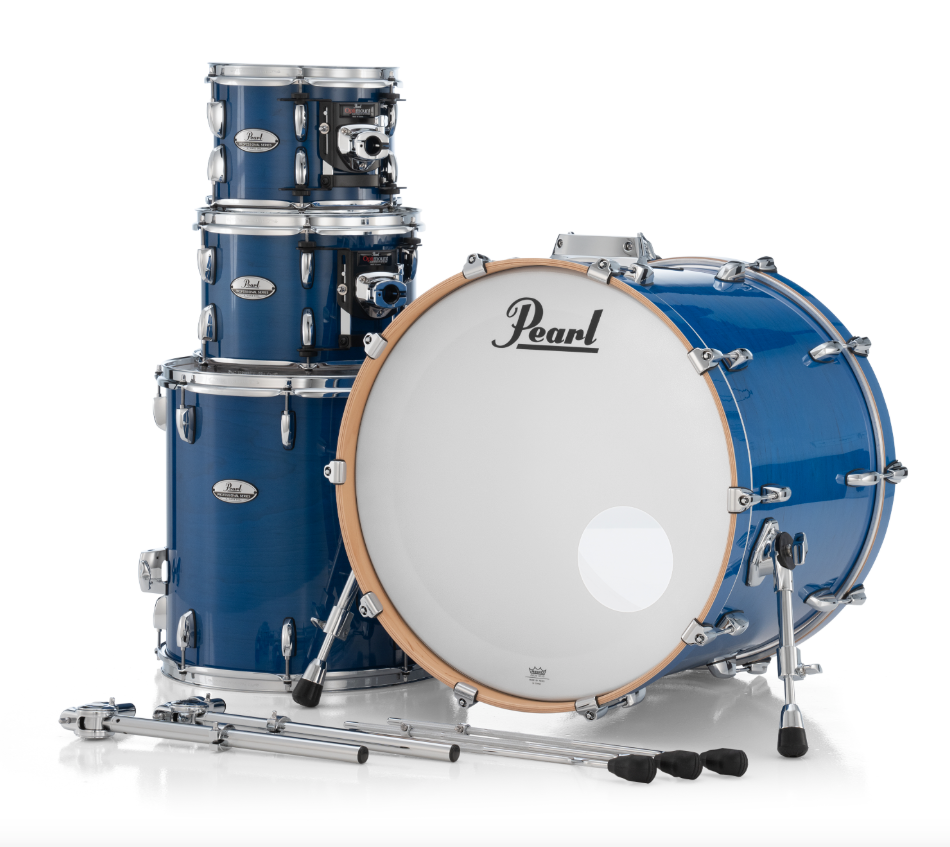 Pearl Professional Series 4 Piece Shell Pack - 22" Bass Drum SHEER BLUE