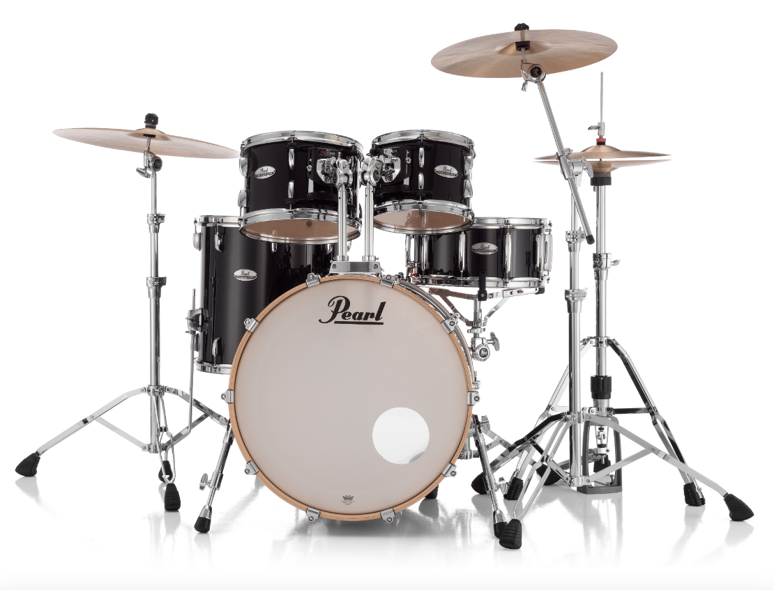 Pearl Professional Series 4 Piece Shell Pack - 22" Bass Drum PIANO BLACK