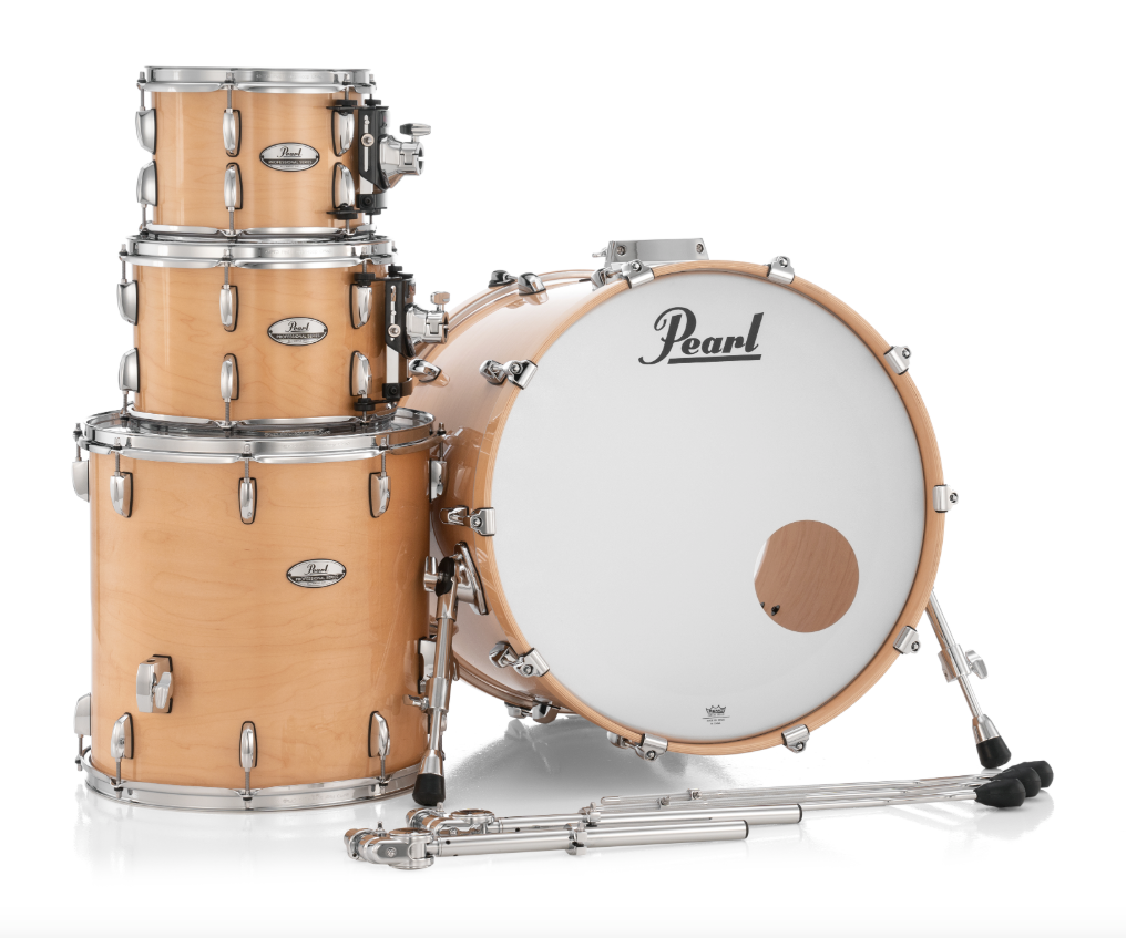 Pearl Professional Series 4 Piece Shell Pack - 22" Bass Drum NATURAL MAPLE