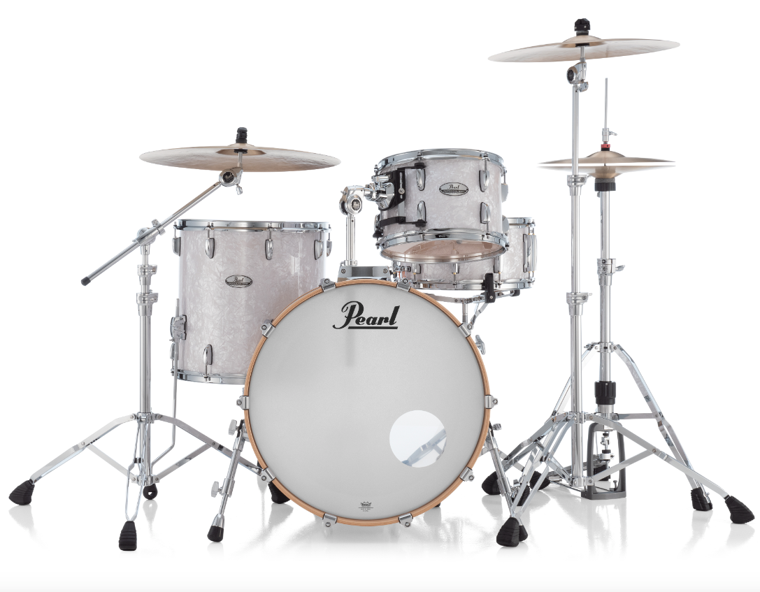 Pearl Professional Series 3 Piece Shell Pack - 22" Bass Drum WHITE MARINE PEARL