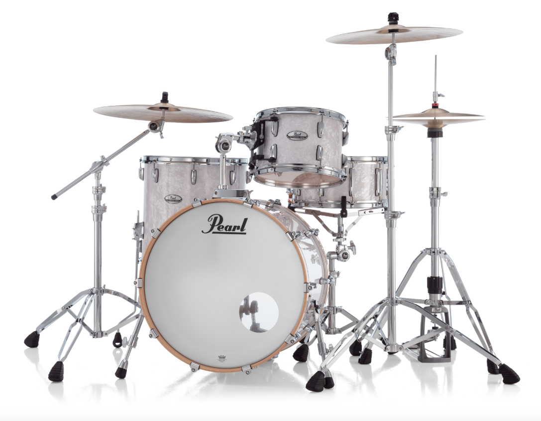 Pearl Professional Series 3 Piece Shell Pack - 22" Bass Drum WHITE MARINE PEARL
