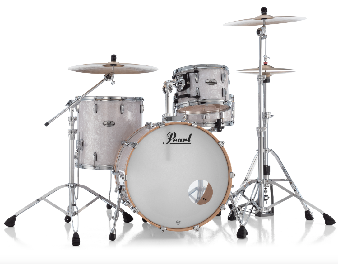 Pearl Professional Series 3 Piece Shell Pack - 22" Bass Drum WHITE MARINE PEARL