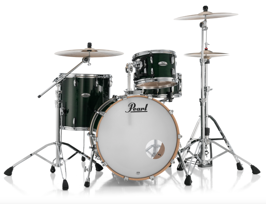 Pearl Professional Series 3 Piece Shell Pack - 22" Bass Drum EMERALD MIST